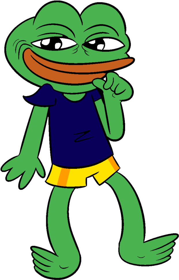 Cartoon Frog With A Mouth And Tongue