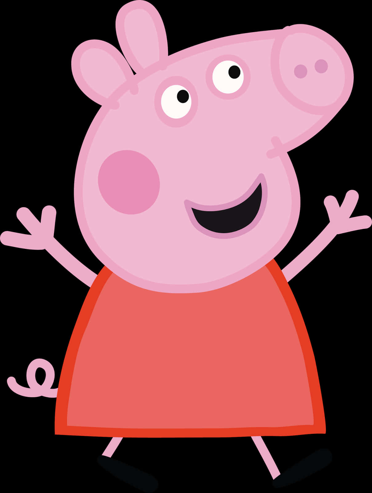 A Cartoon Of A Pig