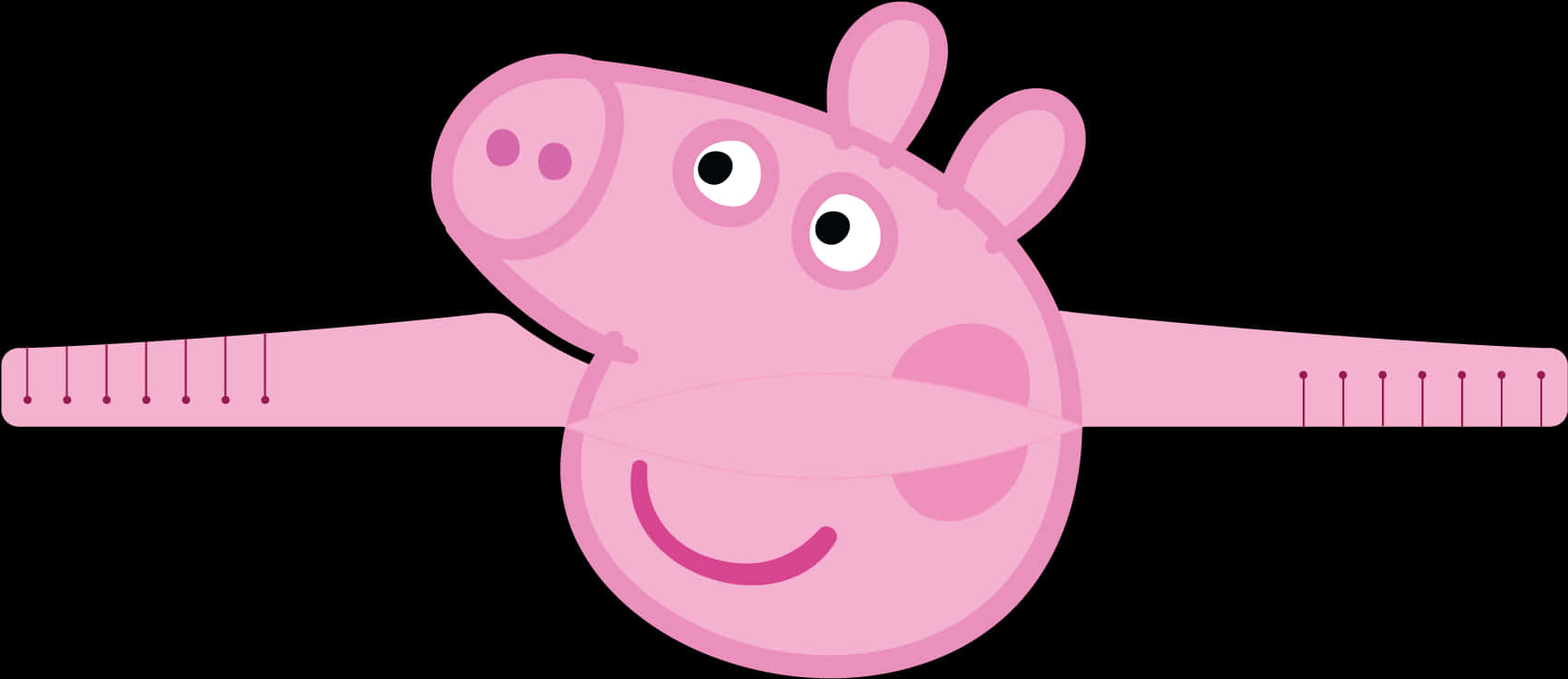 A Cartoon Pig With Wings