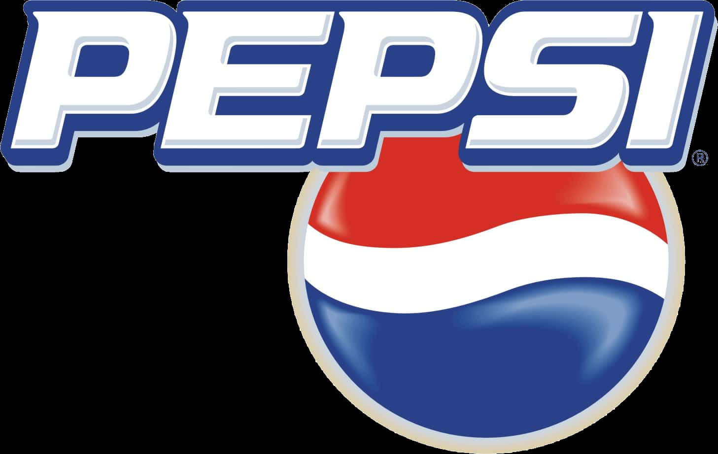 Blue-outlined Pepsi Logo