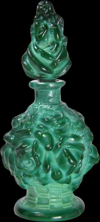Perfume Bottle Png Transparent Image - Green Bottle Of Perfume Png, Png Download
