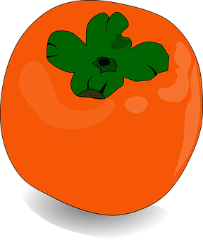 A Cartoon Of An Orange Fruit