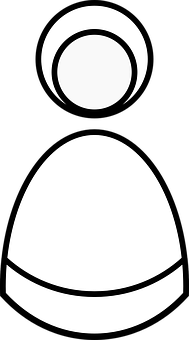 A White Figure With A Black Background