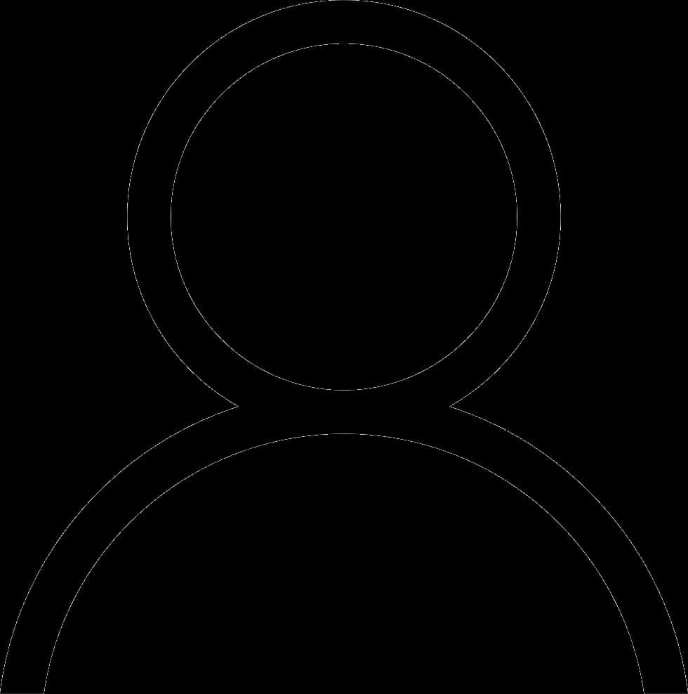 A Black Outline Of A Person