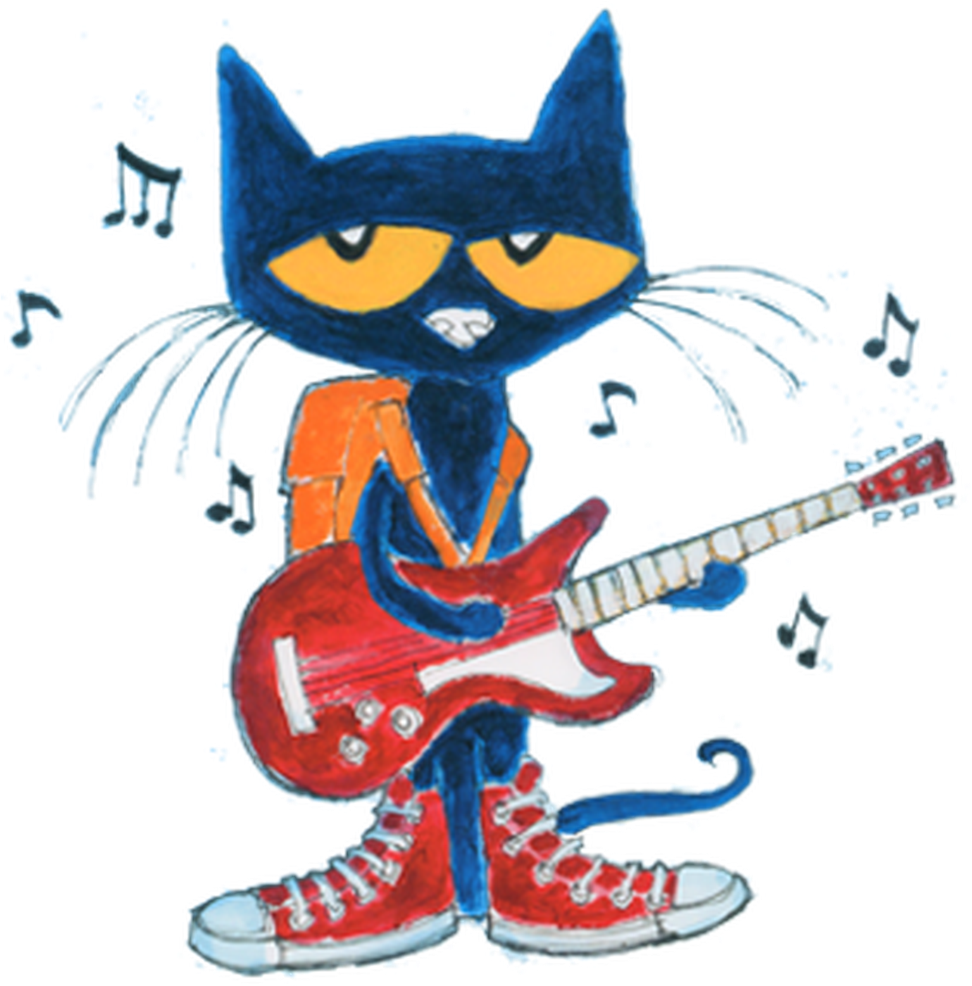 A Cat Playing A Guitar