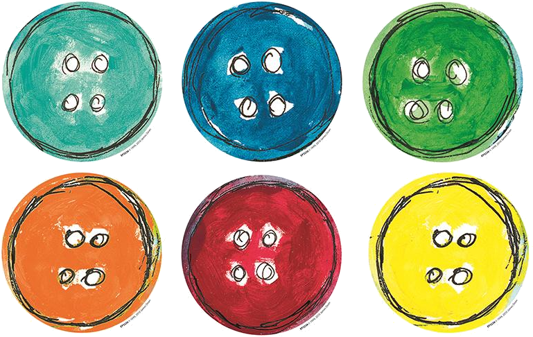 A Group Of Colorful Buttons
