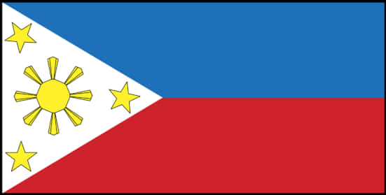 A Blue Red And White Flag With A Yellow Star