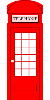 A Red Door With White Windows