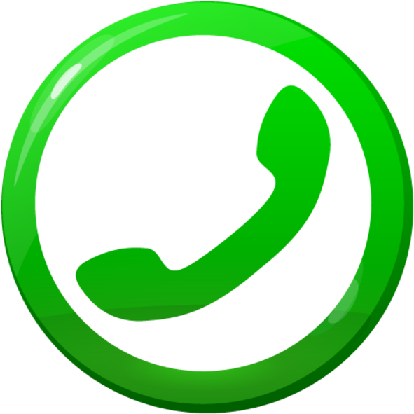 A Green Phone Symbol In A Circle
