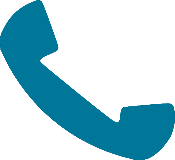 A Blue Telephone Handset On A Black Background