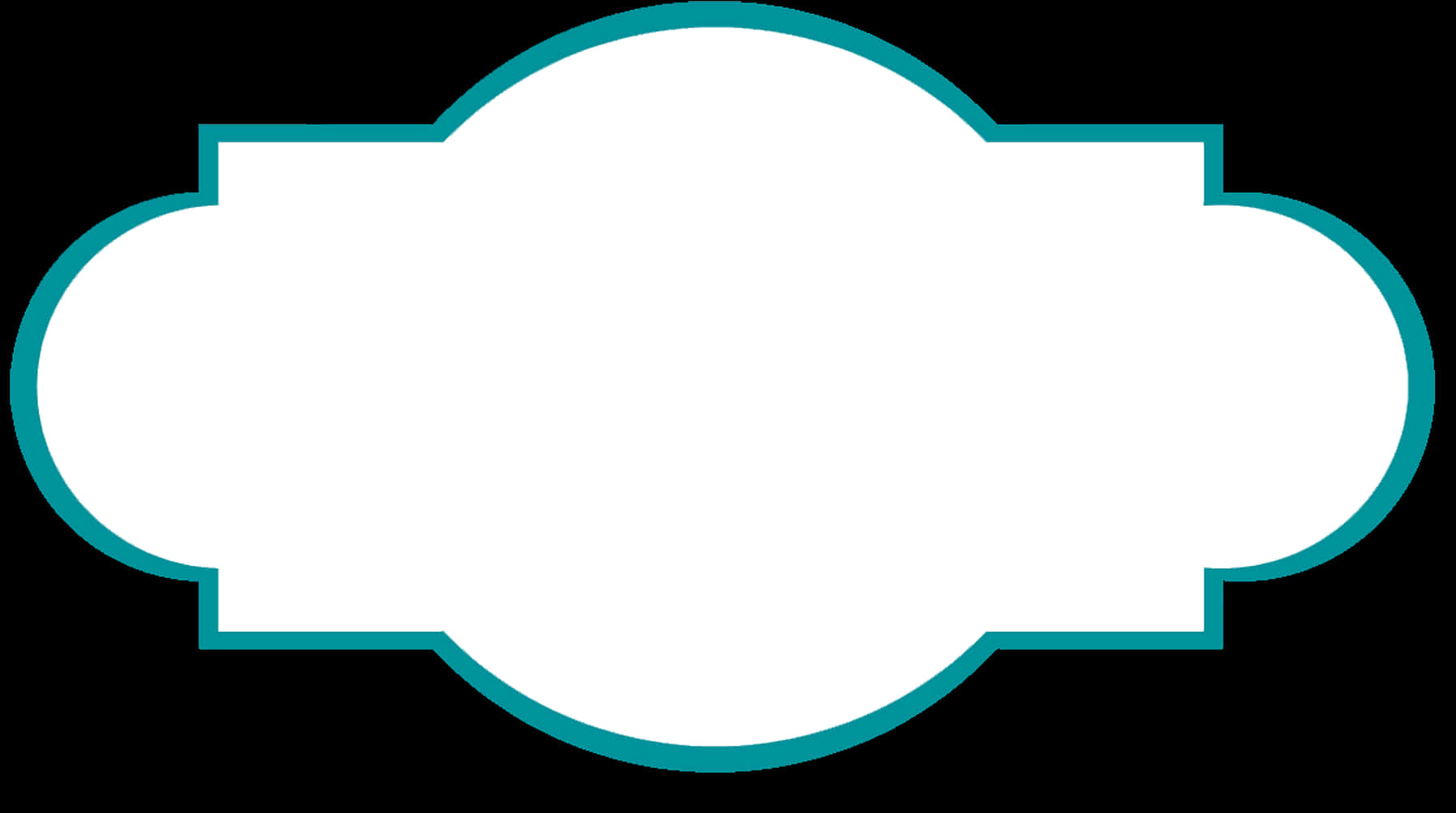 A White Circle With Blue Border