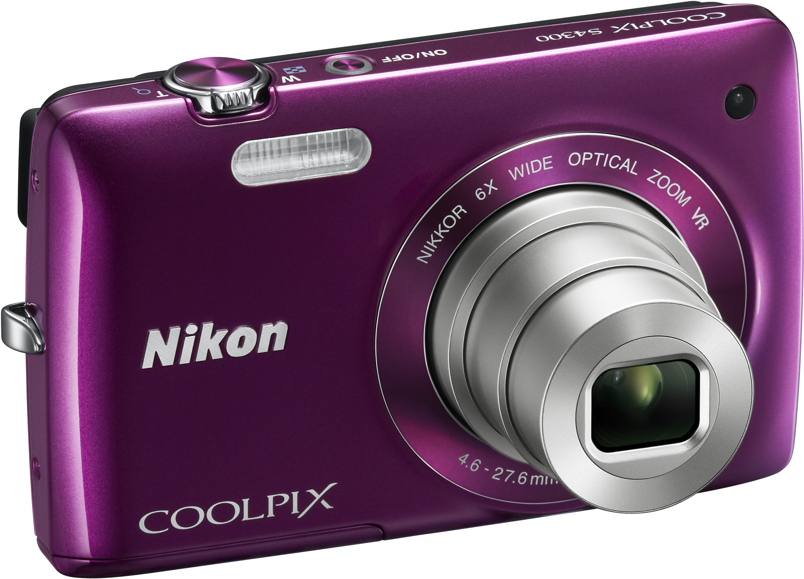 A Purple Camera With A Silver Lens