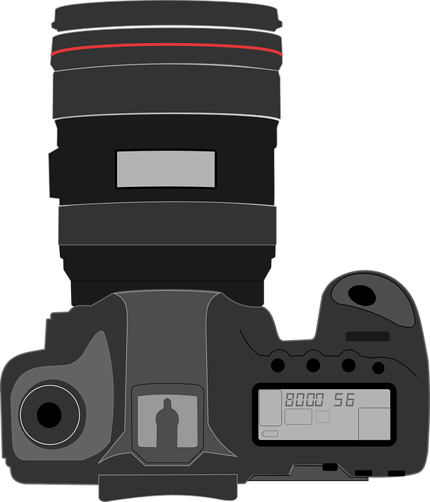 A Camera With A Large Lens