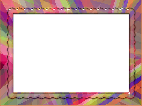 A Colorful Border With A Black Background
