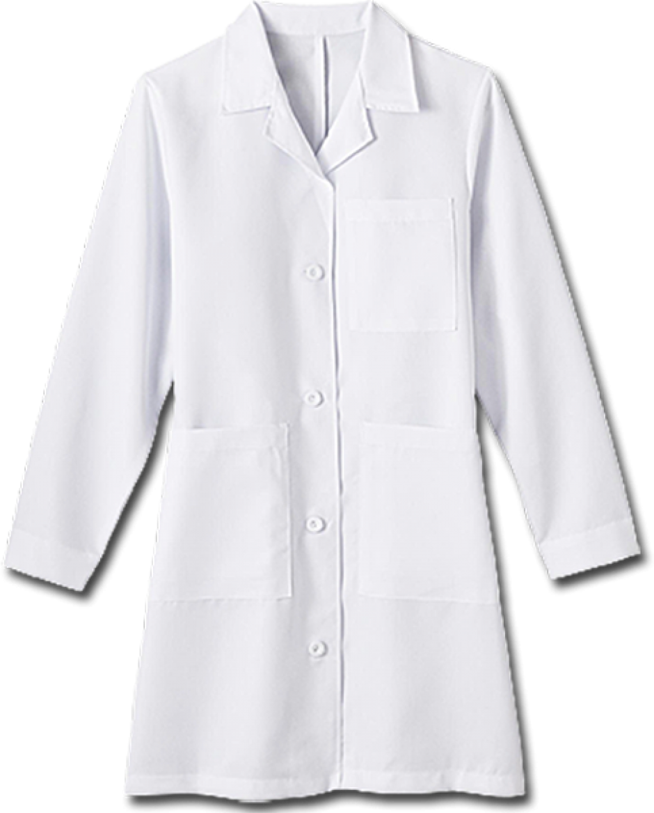 A White Coat With Pockets