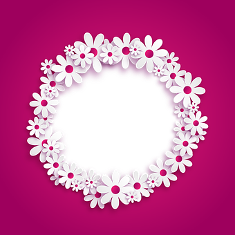 A Circle Of White Flowers