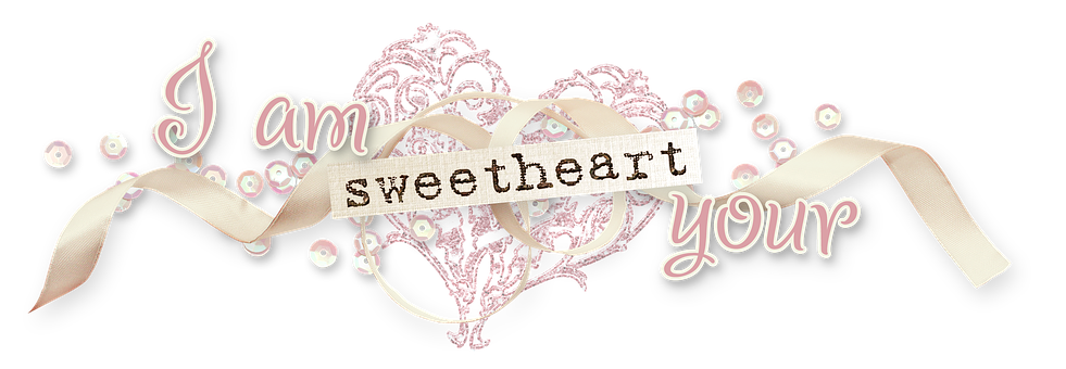 A Heart With A Ribbon And Text