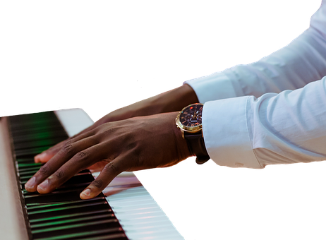 A Person Playing A Piano