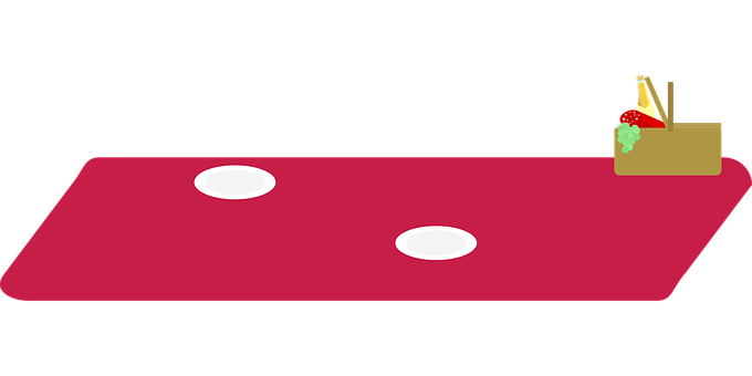 A Red And Black Rectangular Object With White Circles