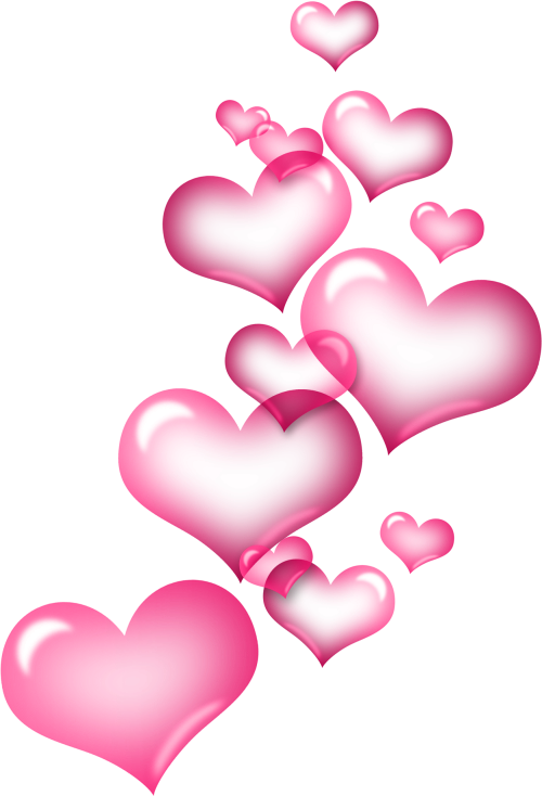 Picsart Love Shiny Pink Hearts