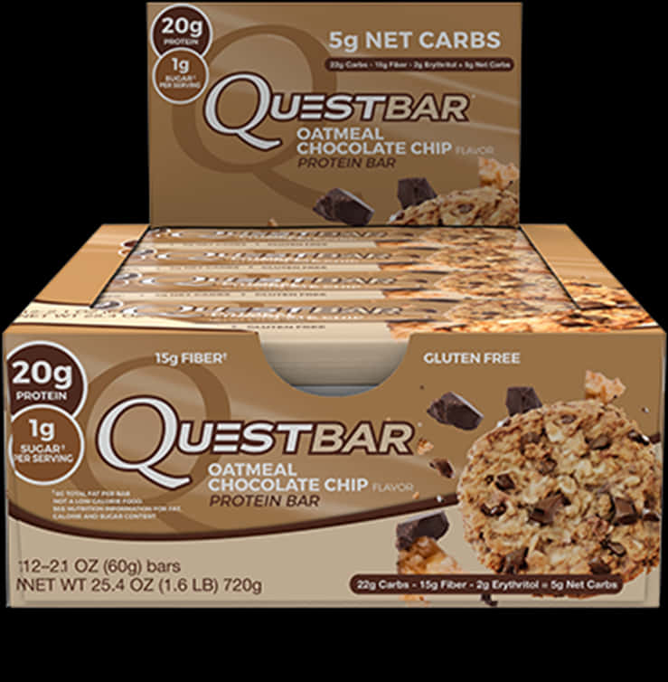 A Box Of Chocolate Chip Protein Bars