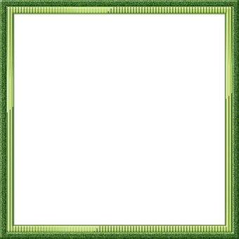 A Green Square Frame With A Black Background