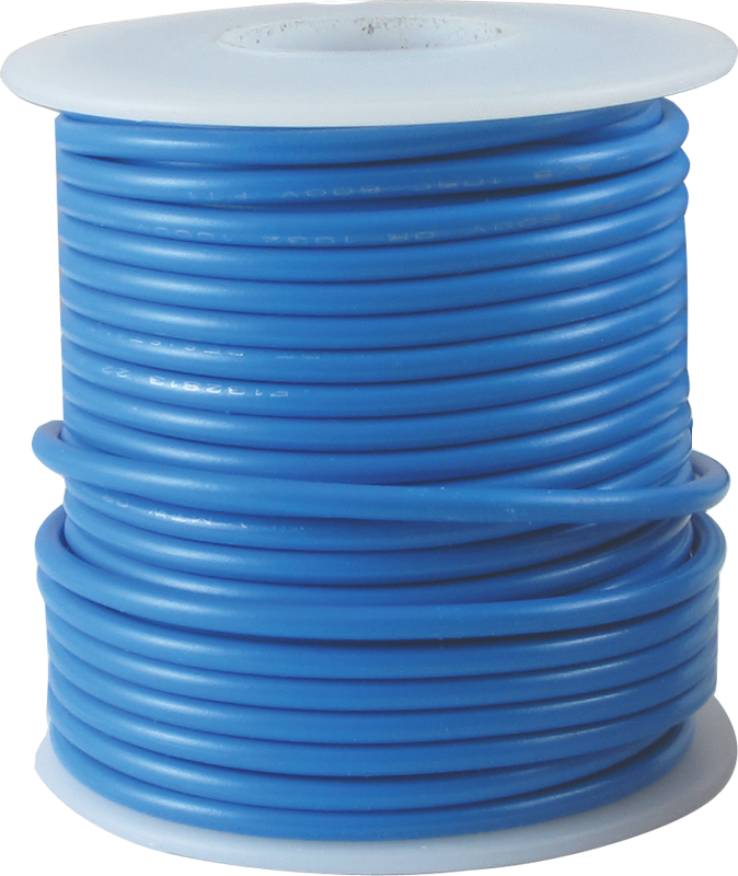 A Spool Of Blue Wire