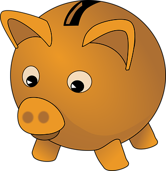A Cartoon Of A Piggy Bank