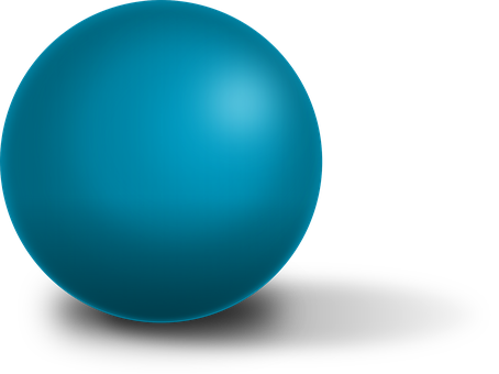 A Blue Sphere With Black Background
