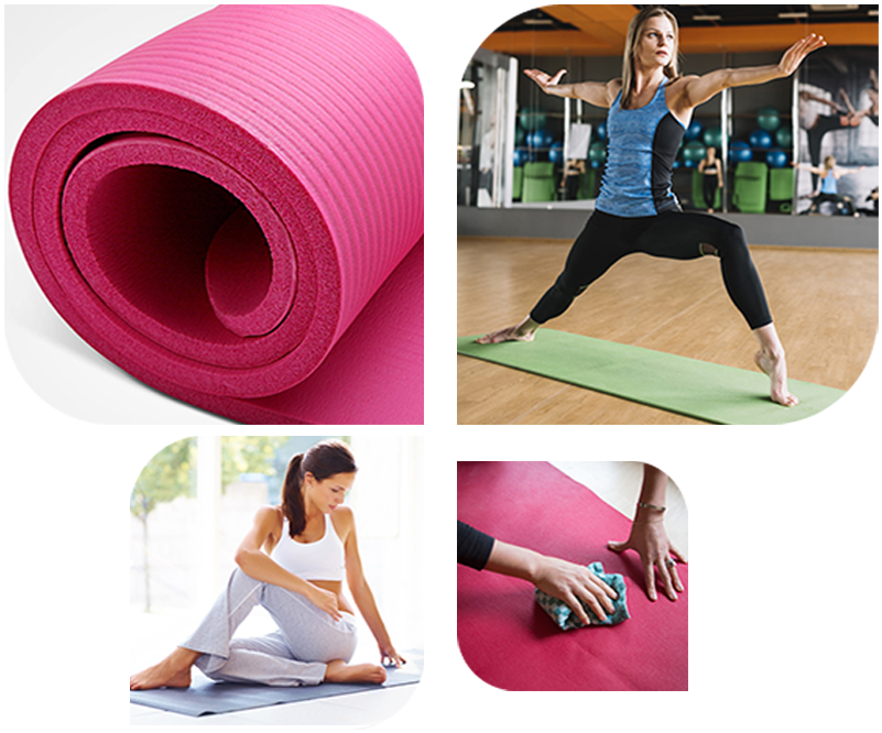 A Collage Of Different Images Of Yoga Mats