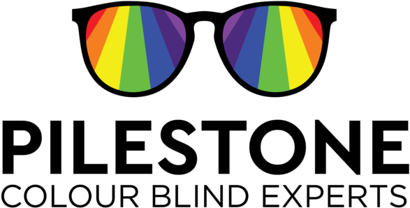 A Pair Of Rainbow Colored Sunglasses