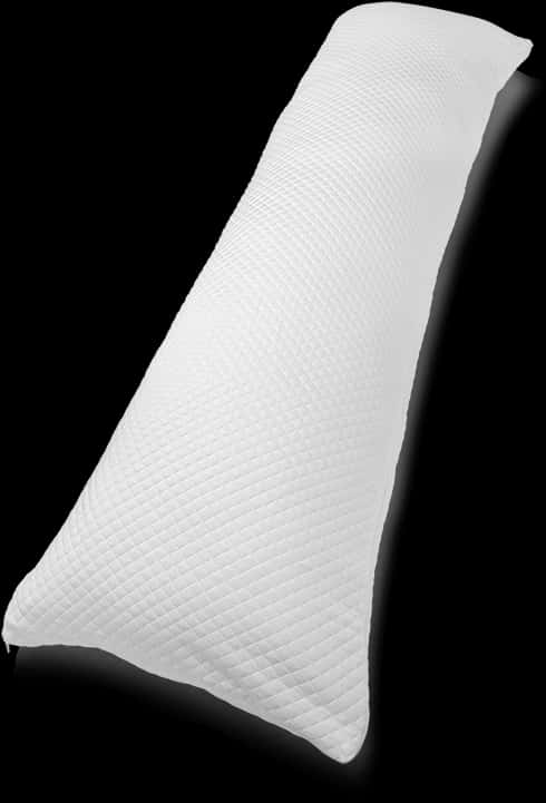 A White Pillow On A Black Background