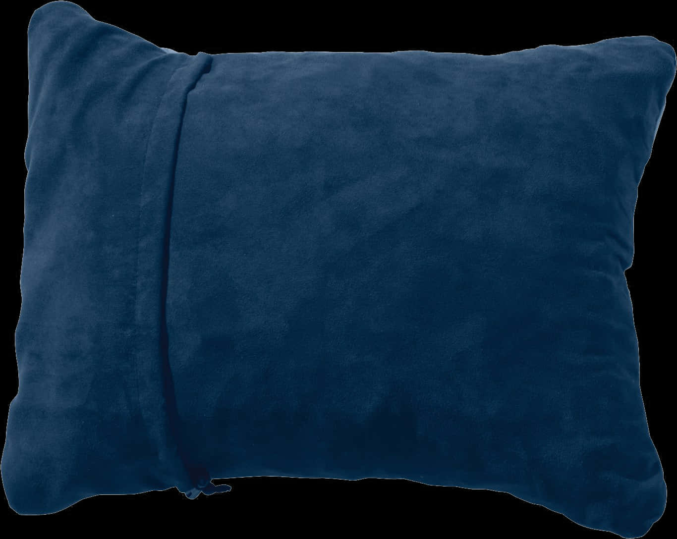 A Blue Pillow With A Black Background