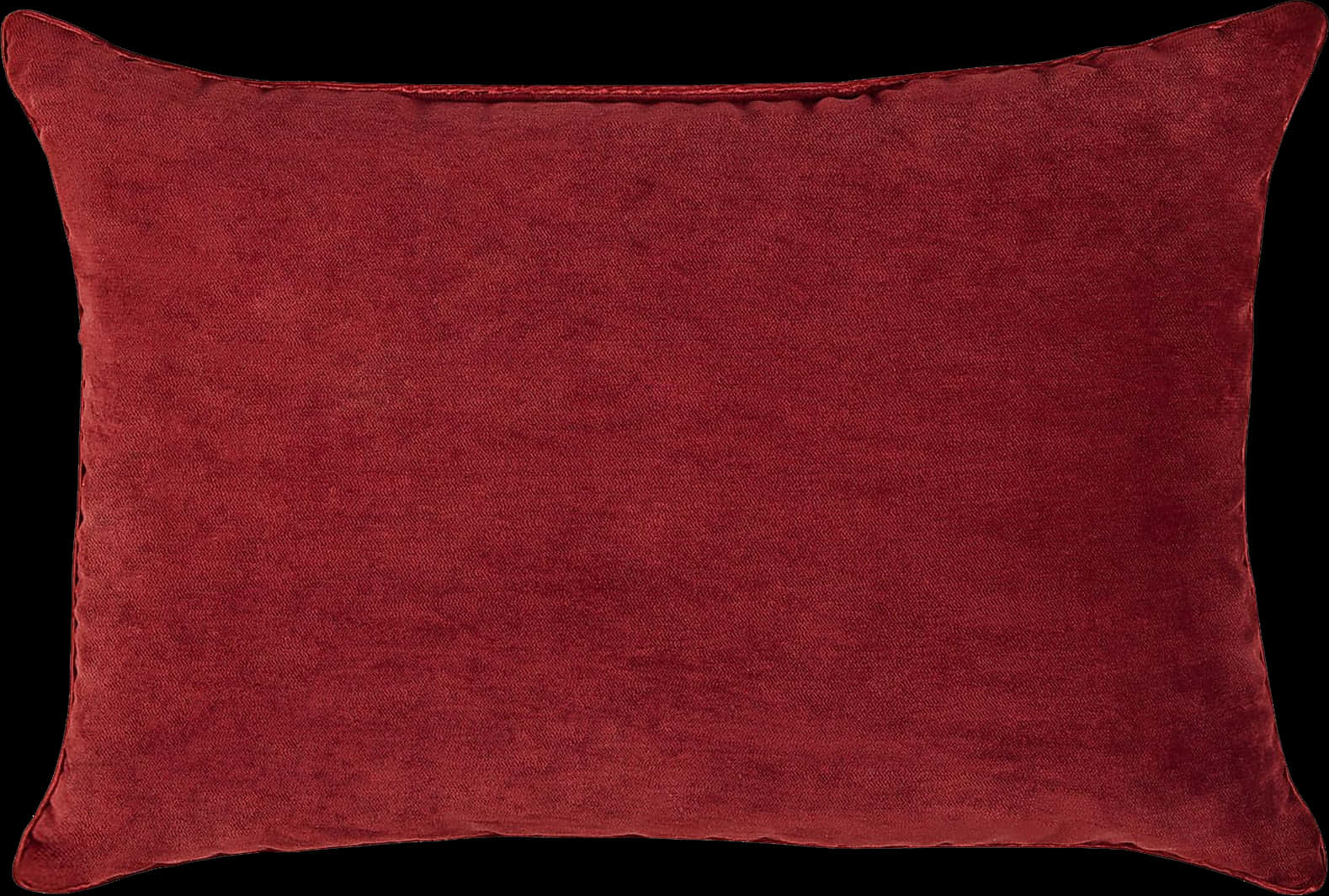 A Red Pillow With A Black Background