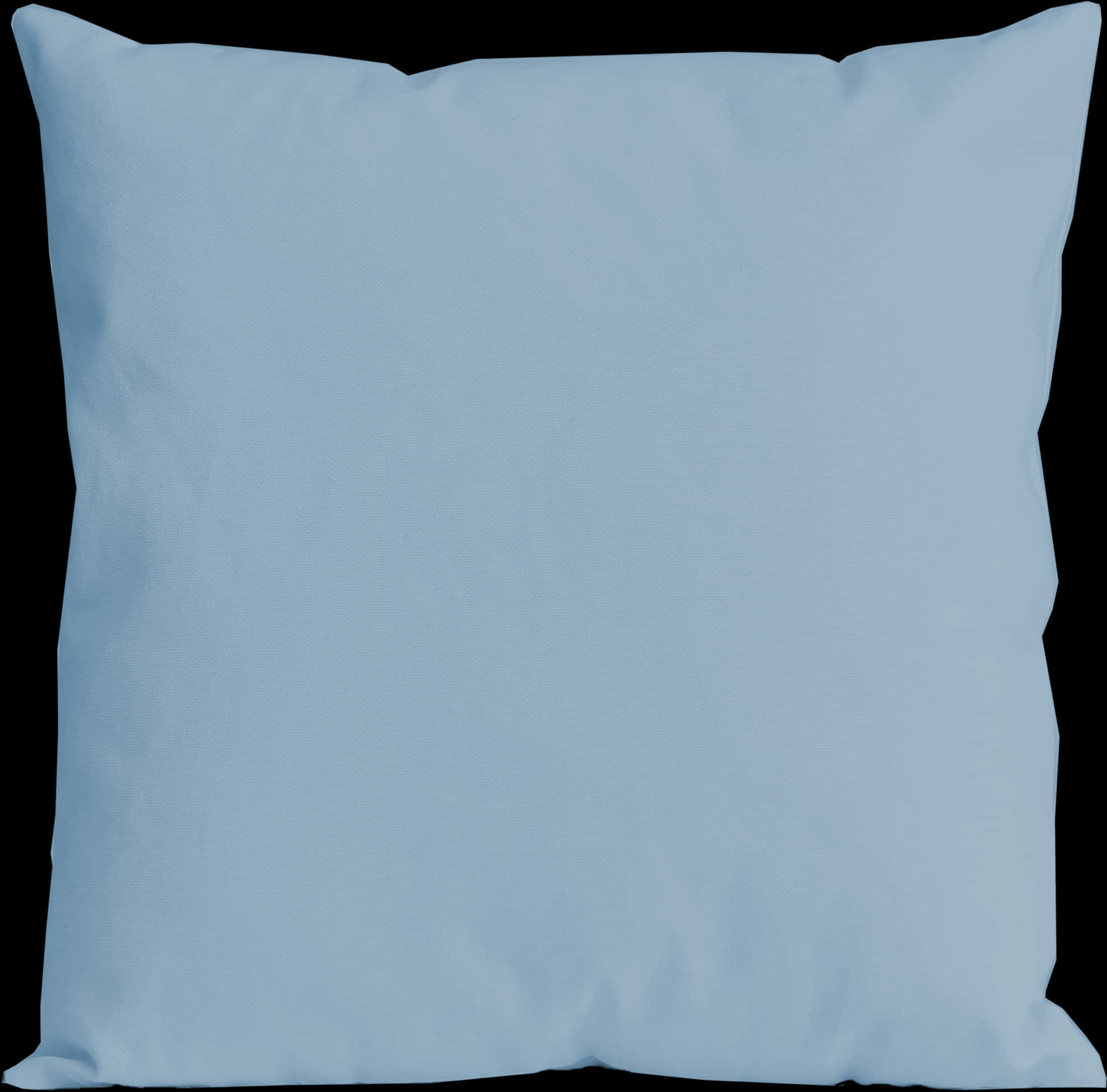 A Blue Pillow On A Black Background