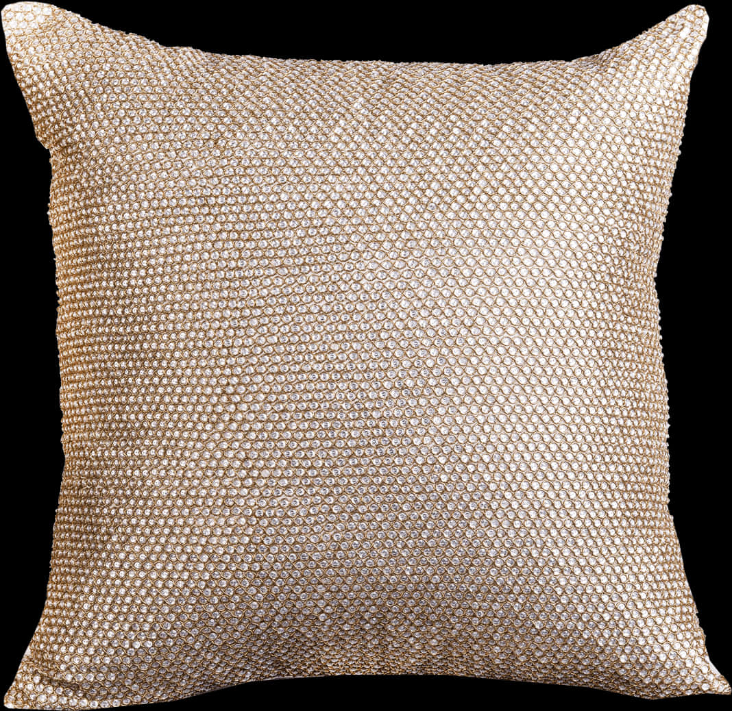 A Pillow With A Black Background