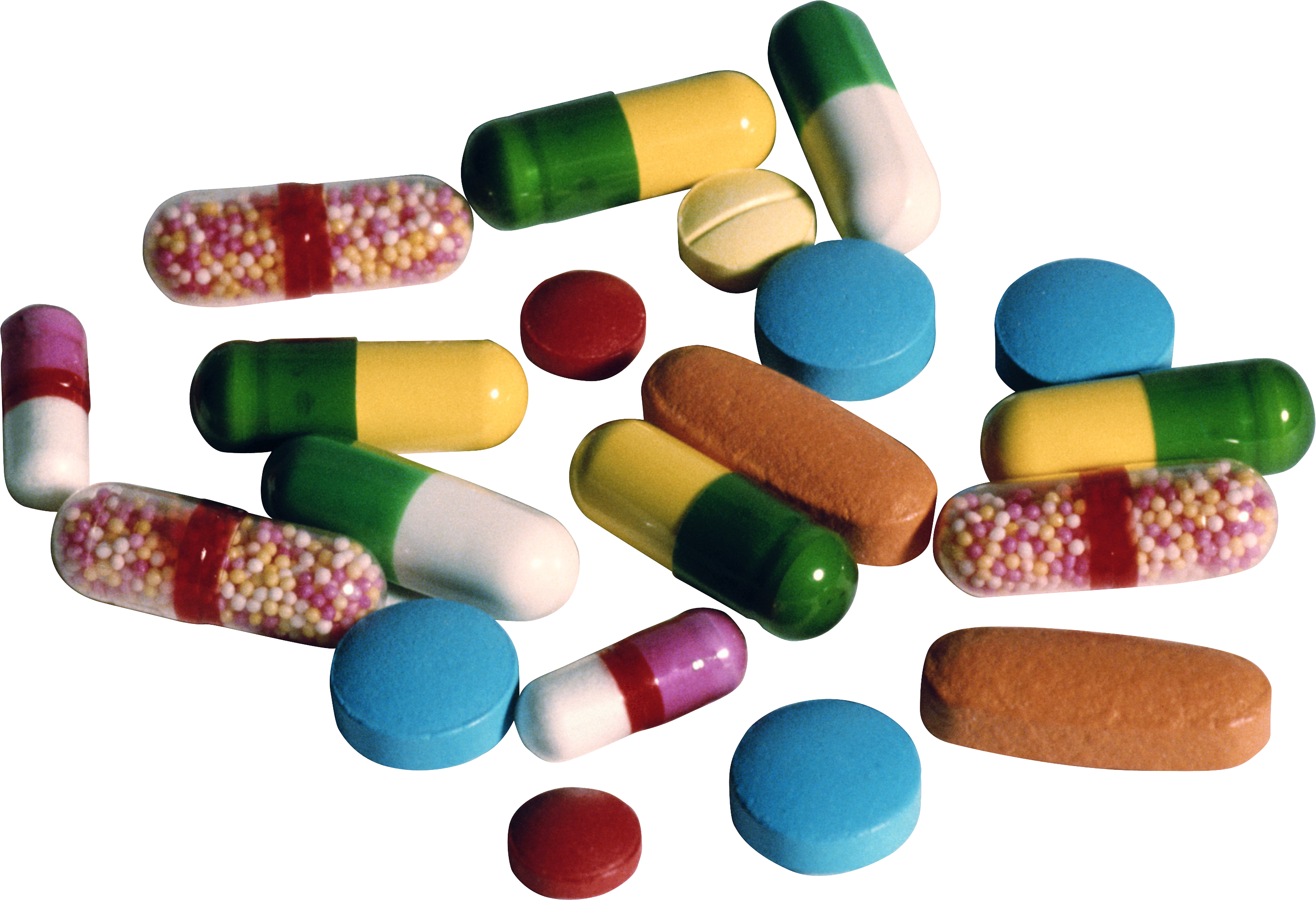 A Group Of Pills And Capsules