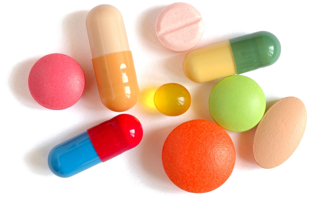 A Group Of Pills And Capsules