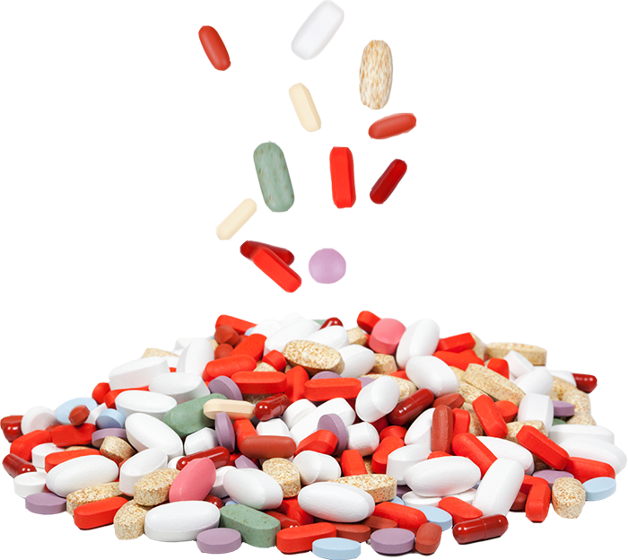 A Pile Of Pills And Tablets