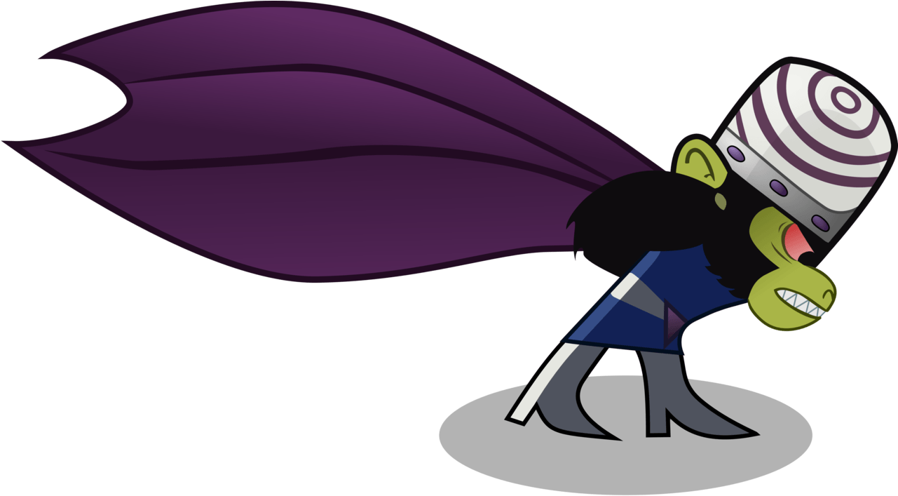 Cartoon Of A Woman With Purple Cape