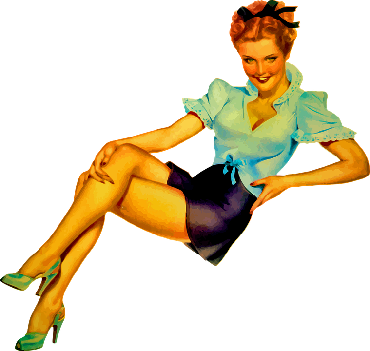 Pin Up Girl, Bathing Suit, Vintage, Swimsuit, Young - Vargas Pin Up Girls, Hd Png Download