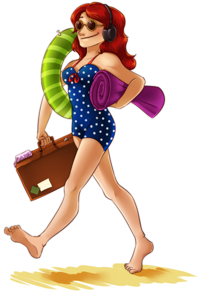 Pin-up Girl Character Figurine Fiction - Cartoon, Hd Png Download