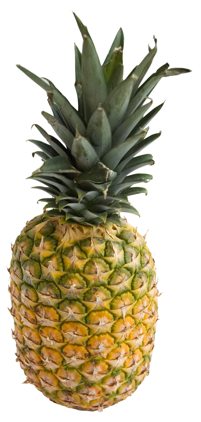 A Pineapple With A Black Background