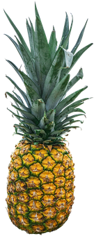 A Pineapple With Green Leaves