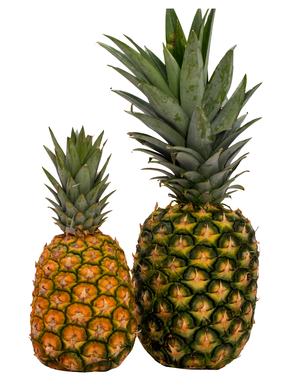 A Couple Of Pineapples On A Black Background
