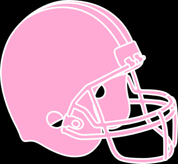 Pink American Football Helmet