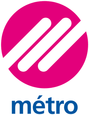 A Pink Circle With White Lines And Blue Text