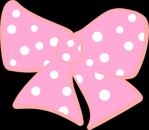 Pink White-dotted Ribbon