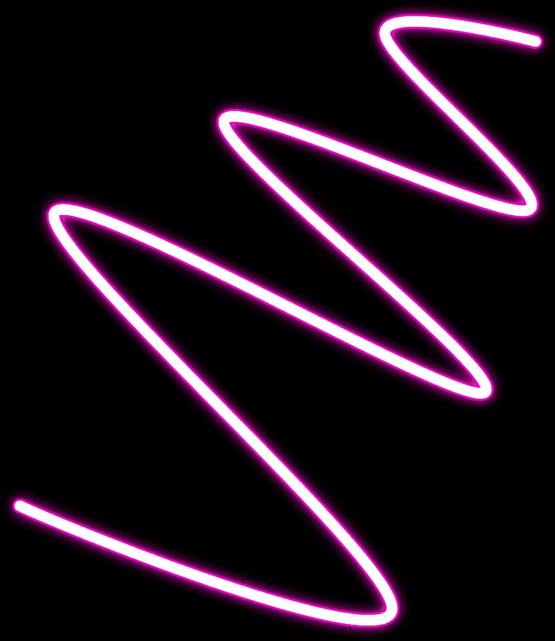 Pink And White Zigzag Glow