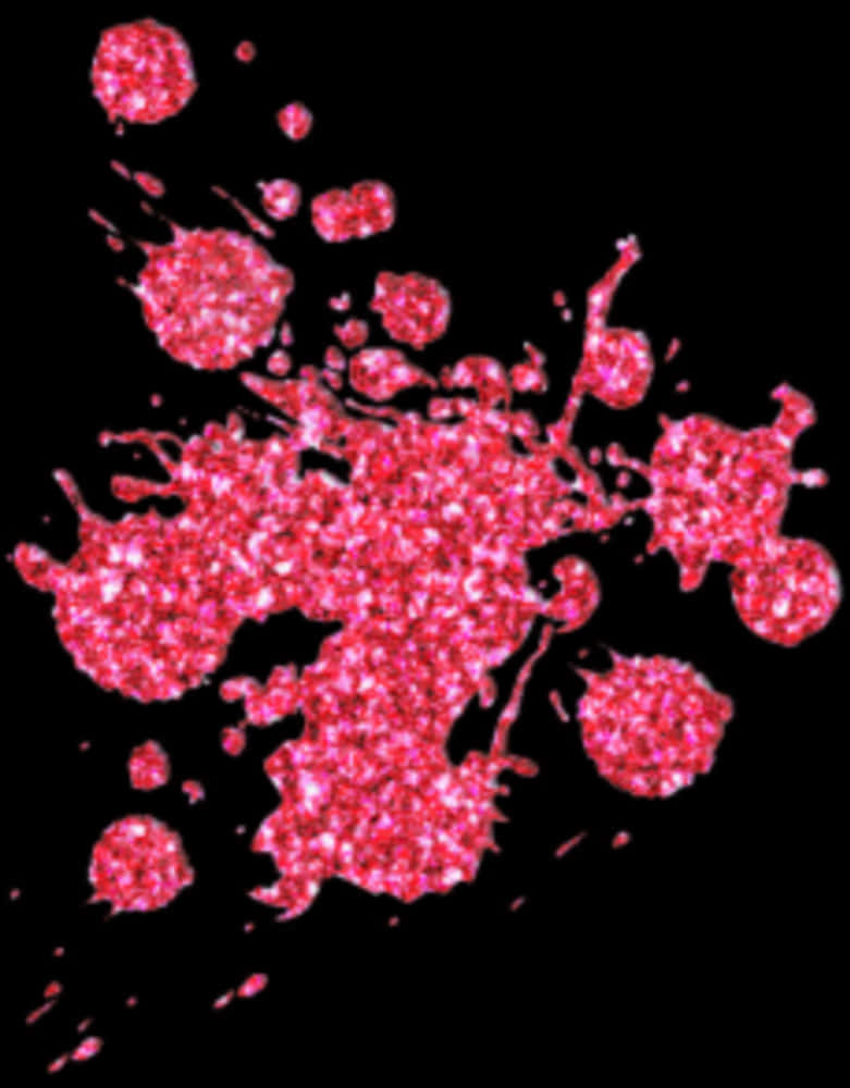 Pink Blood Splatter